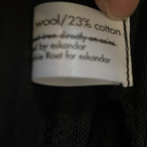 🆕ESKANDAR BERGDORF GOODMAN Size 0 Brown & Black Ribbed Coatigan - Picture 8 of 11